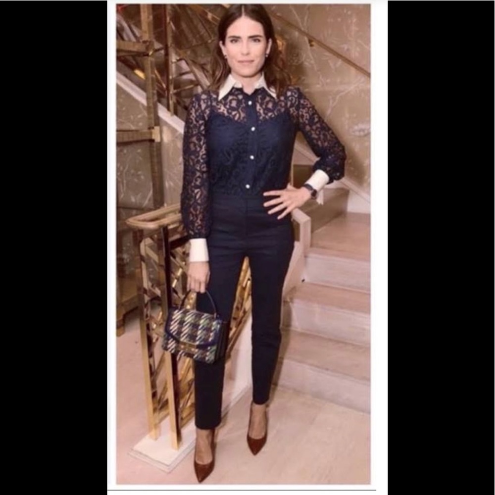 TORY BURCH TROUSERS TUXEDO PANTS